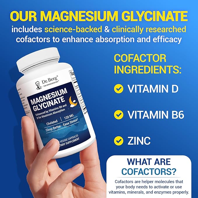 Dr. Berg Maximum Strength 4-in-1 Chelated Magnesium Glycinate, 150 capsules