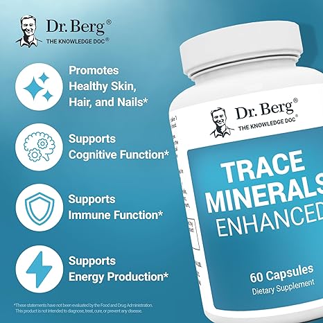 Dr. Berg Trace Minerals Enhanced Complex, 60 Capsules