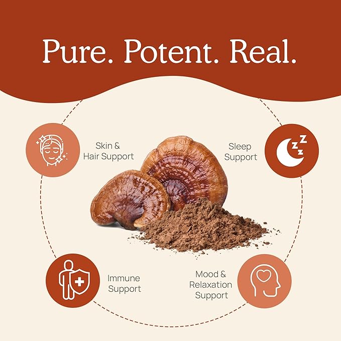 Real Mushrooms Reishi Mushroom Extract, 90 Capsules