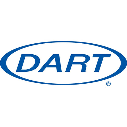 Dart CH8DED 8 oz Tamper-Resistant Clear Hinged Container with Dome Lid (Case of 200)