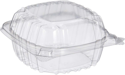 DART C53PST1 OPS 5 in Clear Hinged Container, 5.3 X 5.4 in (Case of 500)