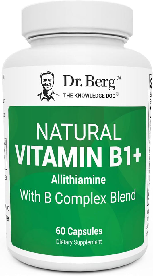Dr. Berg Natural Vitamin B1 B6 B12 Complex, 60 Capsules