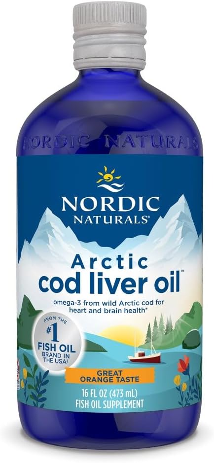 Nordic Naturals Arctic Cod Liver Oil, Orange - 16 oz