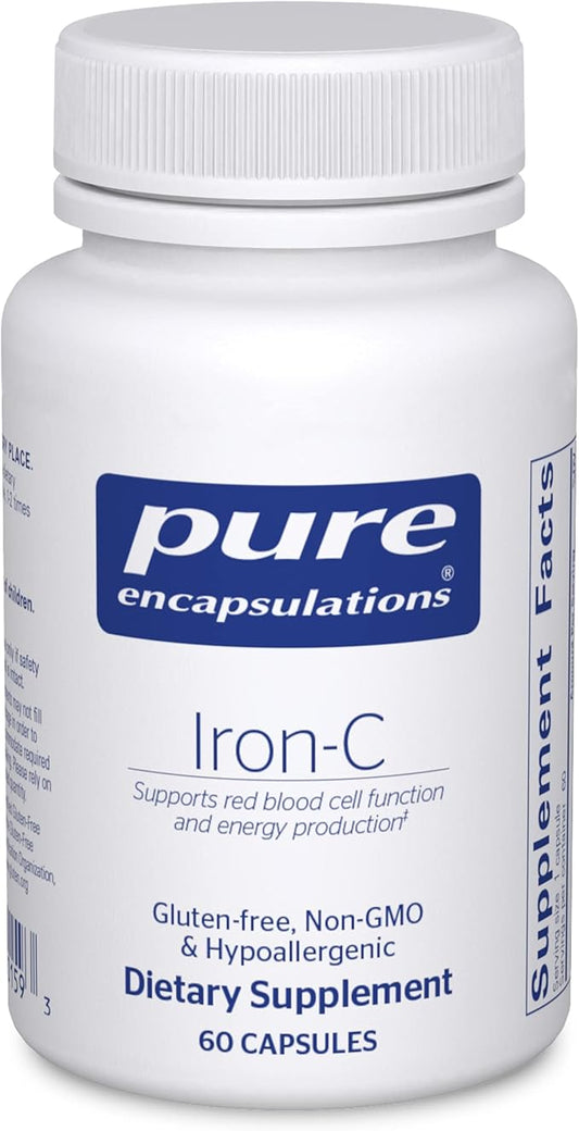 Pure Encapsulations Iron-C - 15 mg, 60 Capsules